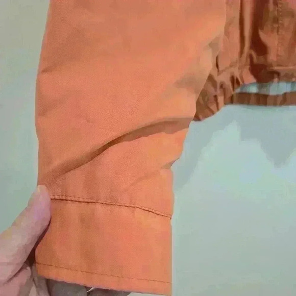 Vtg Aberdeen Collection Mens Sz M Long Sleeve Orange Windbreaker Y2K Normcore - Picture 6 of 14
